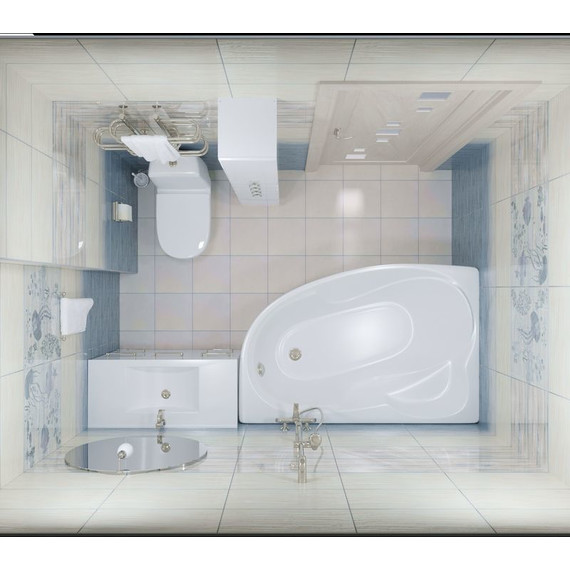 Ванна акриловая Тритон Николь R 160x100x63 см с каркасом - фото, картинка 5 Ванна акриловая Тритон Николь R 160x100x63 см с каркасом - фото 5