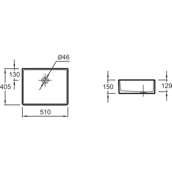 Раковина-чаша Jacob Delafon Delta 51 см EVH001-00 - фото 2