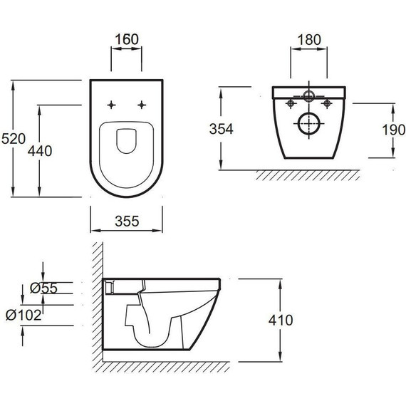Унитаз подвесной безободковый Jacob Delafon Rodin+ EDY102-00 - фото, картинка 6 Унитаз подвесной безободковый Jacob Delafon Rodin+ EDY102-00 - фото 6