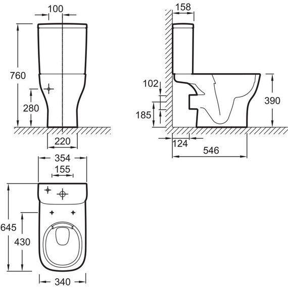 Унитаз-компакт безободковый Jacob Delafon Struktura UJX102-00 - фото 8