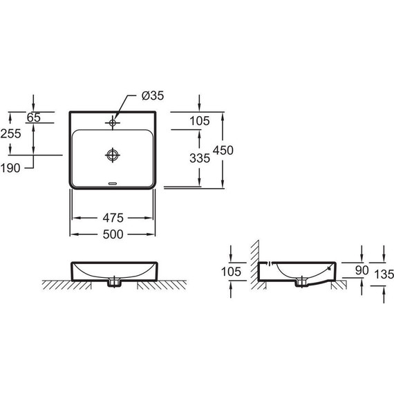 Раковина-чаша Jacob Delafon Vox 50 см EVE112-00 - фото 7