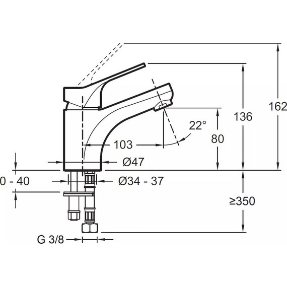 Смеситель для раковины Jacob Delafon Brive E75762-CP - фото 3