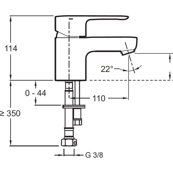 Смеситель для раковины Jacob Delafon July E16027-4ND-CP - фото 4