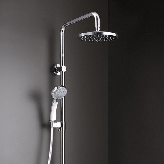 Душевая стойка с термостатом Jacob Delafon July E45716-CP - фото, картинка 5 Душевая стойка с термостатом Jacob Delafon July E45716-CP - фото 5