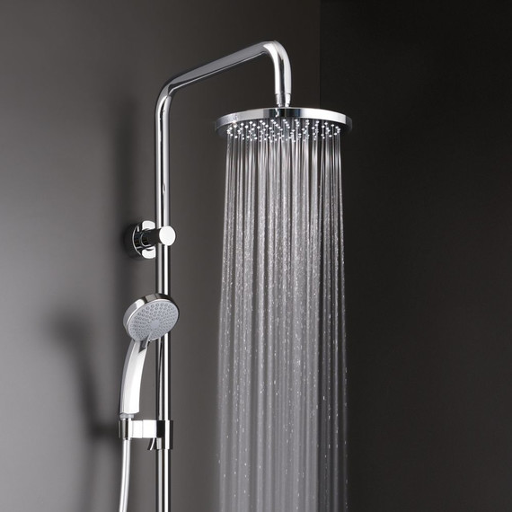 Душевая стойка с термостатом Jacob Delafon July E45716-CP - фото, картинка 6 Душевая стойка с термостатом Jacob Delafon July E45716-CP - фото 6