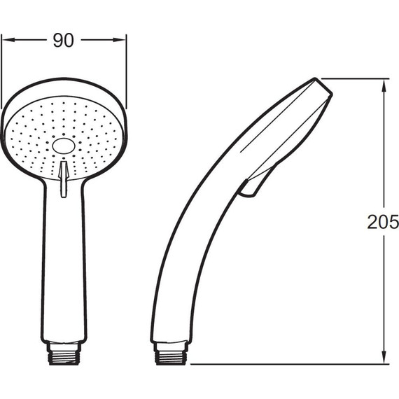 Душевая стойка с термостатом Jacob Delafon July E5523-CP - фото, картинка 16 Душевая стойка с термостатом Jacob Delafon July E5523-CP - фото 16