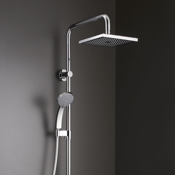 Душевая стойка с термостатом Jacob Delafon July E5523-CP - фото, картинка 6 Душевая стойка с термостатом Jacob Delafon July E5523-CP - фото 6