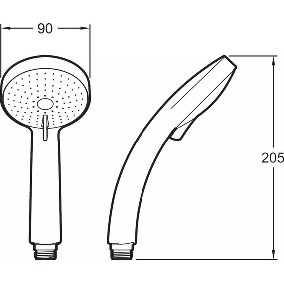 Душевая стойка с термостатом Jacob Delafon July E78192-CP - фото, картинка 13 Душевая стойка с термостатом Jacob Delafon July E78192-CP - фото 13