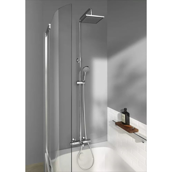 Душевая стойка с термостатом Jacob Delafon July E78192-CP - фото, картинка 2 Душевая стойка с термостатом Jacob Delafon July E78192-CP - фото 2