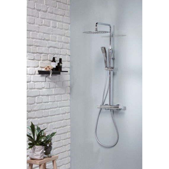 Душевая стойка с термостатом Jacob Delafon Rivoli E26587-CP - фото, картинка 2 Душевая стойка с термостатом Jacob Delafon Rivoli E26587-CP - фото 2