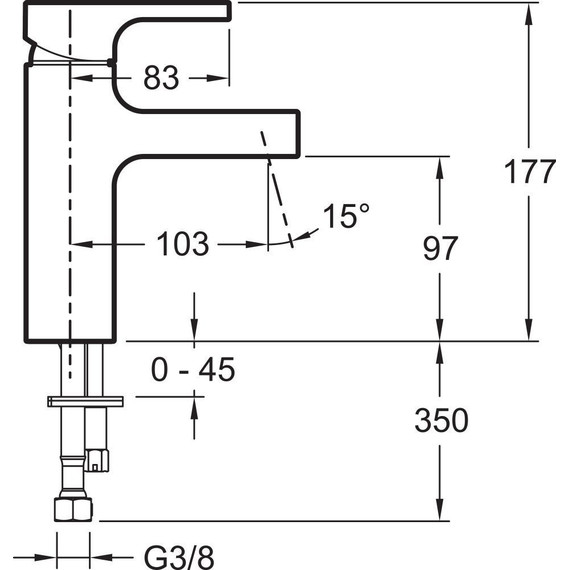 Смеситель для раковины Jacob Delafon Strayt E98339-CP - фото 10