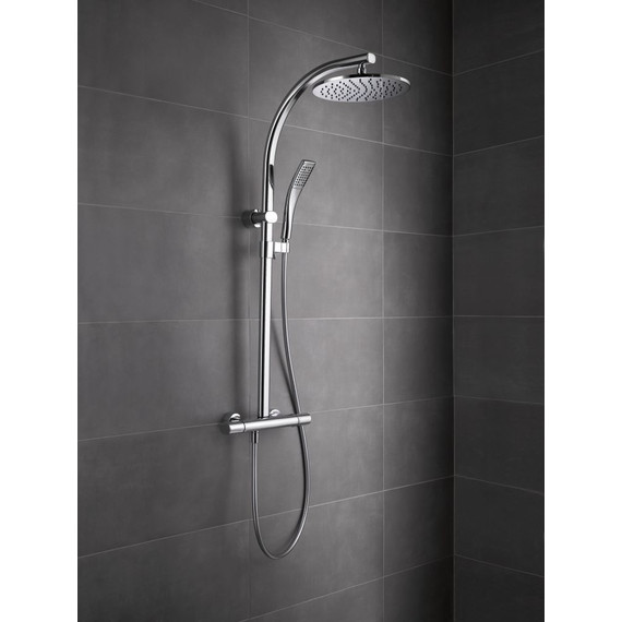 Душевая стойка с термостатом Jacob Delafon Talan E11717RU-CP - фото, картинка 3 Душевая стойка с термостатом Jacob Delafon Talan E11717RU-CP - фото 3