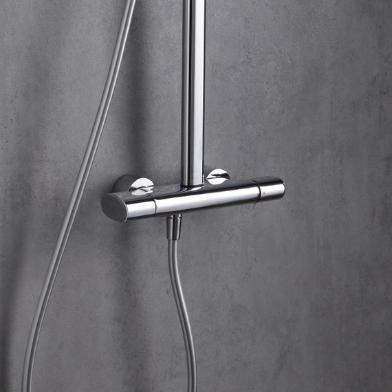 Душевая стойка с термостатом Jacob Delafon Talan E11717RU-CP - фото, картинка 5 Душевая стойка с термостатом Jacob Delafon Talan E11717RU-CP - фото 5