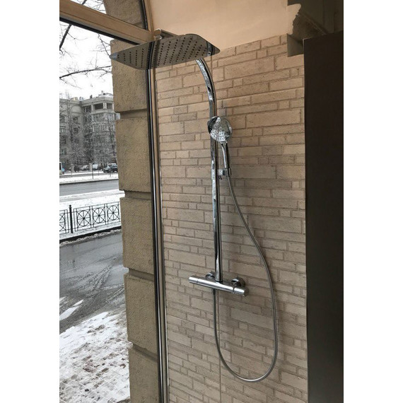 Душевая стойка с термостатом Jacob Delafon Talan E20642-CP - фото, картинка 3 Душевая стойка с термостатом Jacob Delafon Talan E20642-CP - фото 3