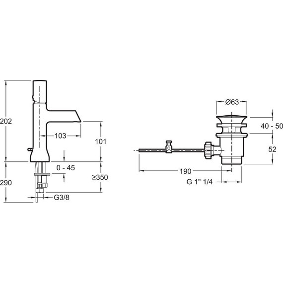 Смеситель для раковины Jacob Delafon Toobi E8959-CP - фото 12