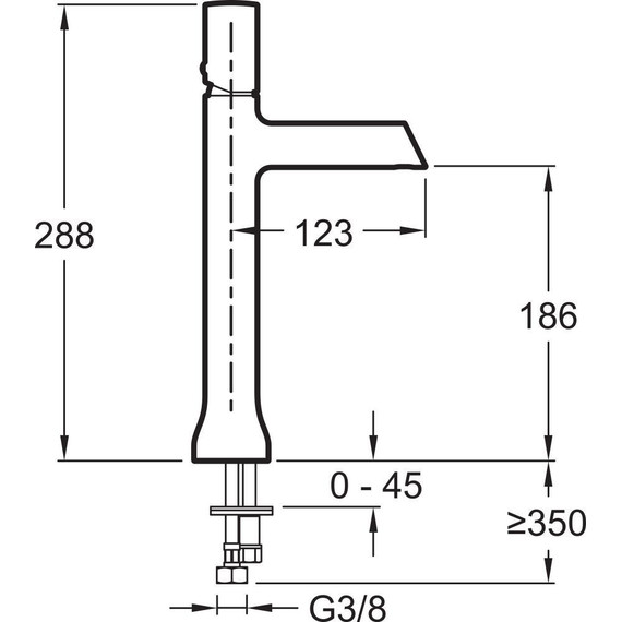 Смеситель для умывальника высокий Jacob Delafon Toobi E8960-CP - фото 5
