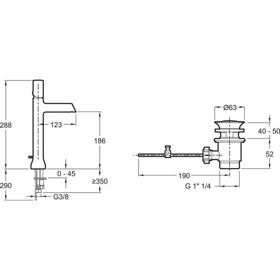 Смеситель для умывальника высокий Jacob Delafon Toobi E8990-CP - фото 5