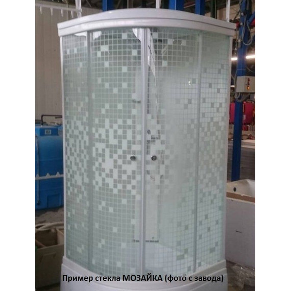 Душевое ограждение Triton Стандарт мозаика 90х90х174 см, белый/узор - фото 3