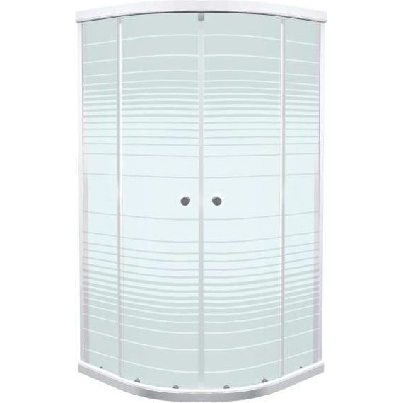 Душевое ограждение Triton Стандарт полосы 90х90х174 см, белый/узор - фото 3