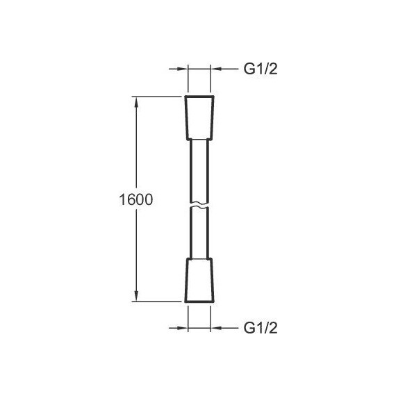 Душевой шланг Jacob Delafon Aparu 1600 мм E75206-CP - фото 2