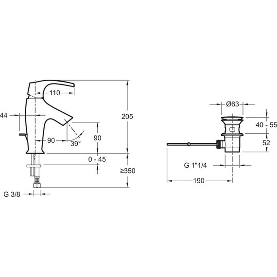 Смеситель для раковины Jacob Delafon Symbol E72680-CP - фото 4