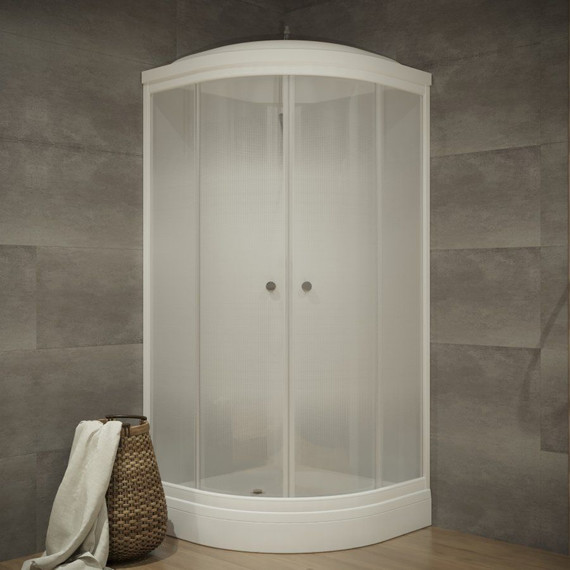 Душевая кабина Triton Лайт А ДН4 100х100 см, белый/матовое - фото 3