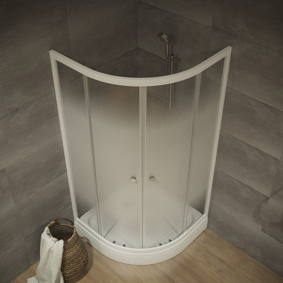 Душевое ограждение Triton Лайт А 90х90 см, белый/матовое - фото 3