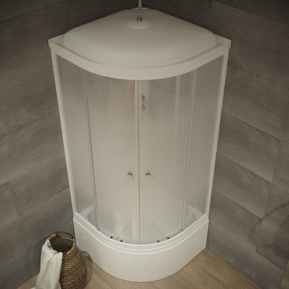 Душевая кабина Triton Лайт Б ДН4 90х90 см, белый/матовое - фото, картинка 3 Душевая кабина Triton Лайт Б ДН4 90х90 см, белый/матовое - фото 3