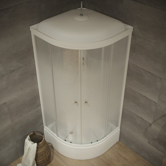 Душевая кабина Triton Лайт В ДН4 90х90 см, белый/матовое - фото, картинка 3 Душевая кабина Triton Лайт В ДН4 90х90 см, белый/матовое - фото 3