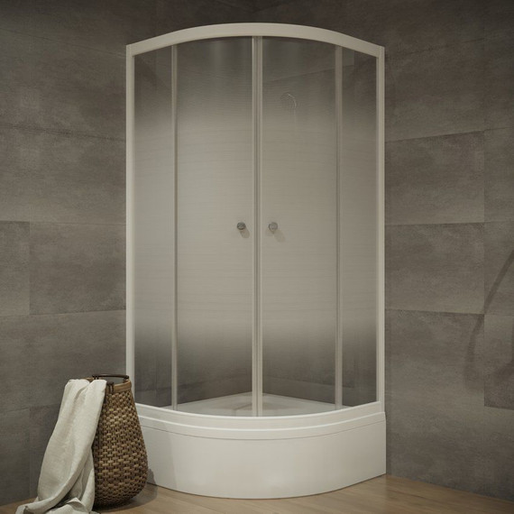 Душевое ограждение Triton Лайт В 100х100 см, белый/матовое - фото 2