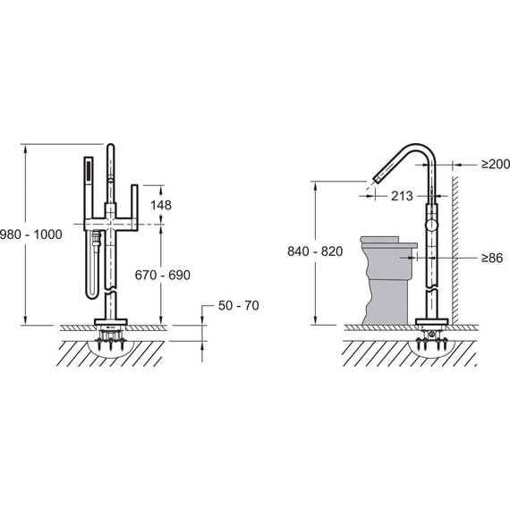 Смеситель для ванны Jacob Delafon Stillness E97344-CP - фото 9