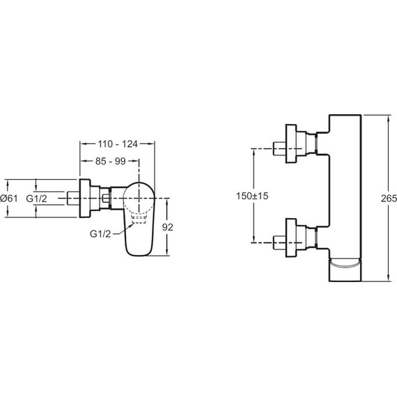 Смеситель для душа Jacob Delafon Aleo E72351-CP - фото 4