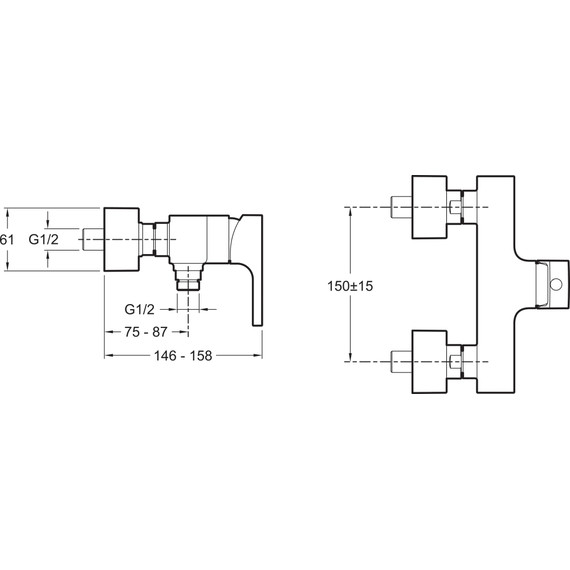 Смеситель для душа Jacob Delafon Strayt E45371-CP - фото 2