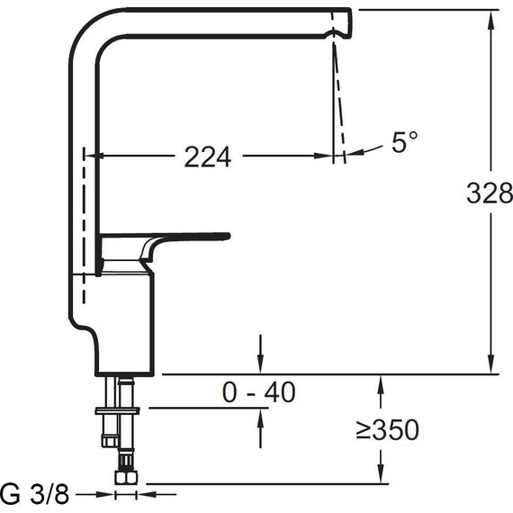 Смеситель для кухни Jacob Delafon Aleo+ E72358-CP - фото 2