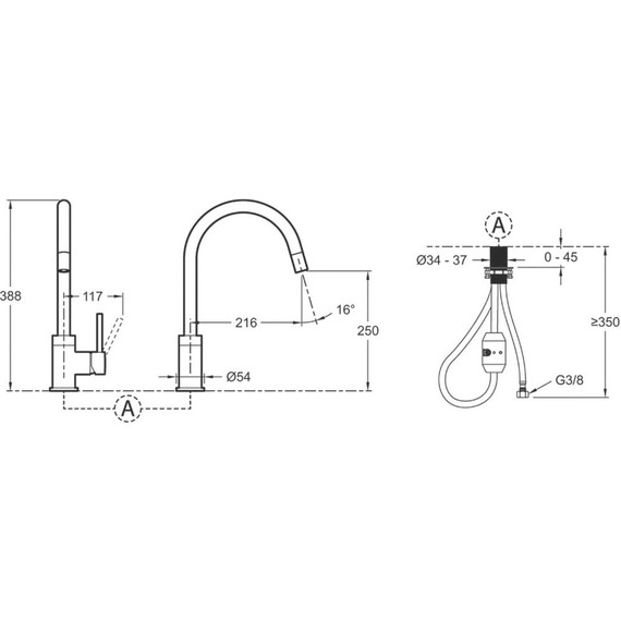 Смеситель для кухни Jacob Delafon Edouard E23308-CP - фото 6