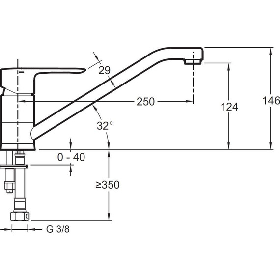 Смеситель для кухни Jacob Delafon July E16084-4-CP - фото 4
