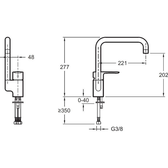 Смеситель для кухни Jacob Delafon July E5243-CP - фото 3