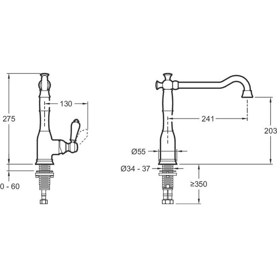 Смеситель для кухни Jacob Delafon Louise E24367-CP - фото 2