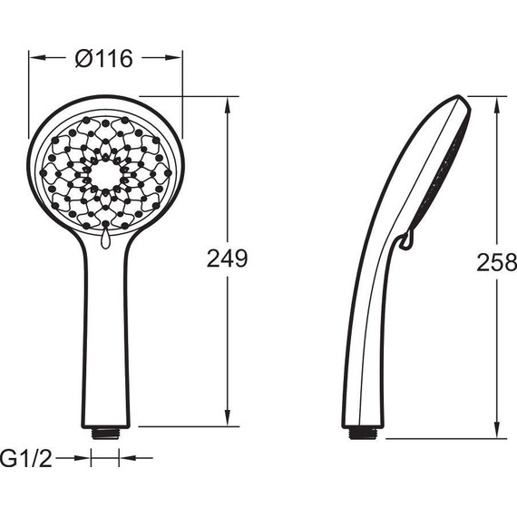 Ручной душ Jacob Delafon Awaken E72421RU-CP - фото 3