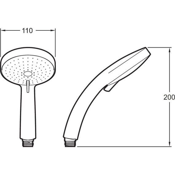 Ручной душ Jacob Delafon Citrus E12914-CP - фото 9