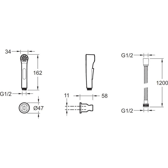 Гигиенический душ Jacob Delafon Elate E97258-CP - фото 2