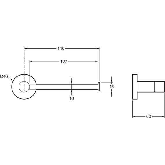 Держатель для туалетной бумаги Jacob Delafon Eo E77824-CP - фото 2