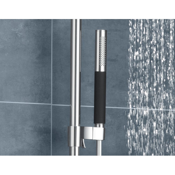 Ручной душ Jacob Delafon Shift Ellipse E10257-CP, хром/черный - фото, картинка 5 Ручной душ Jacob Delafon Shift Ellipse E10257-CP, хром/черный - фото 5