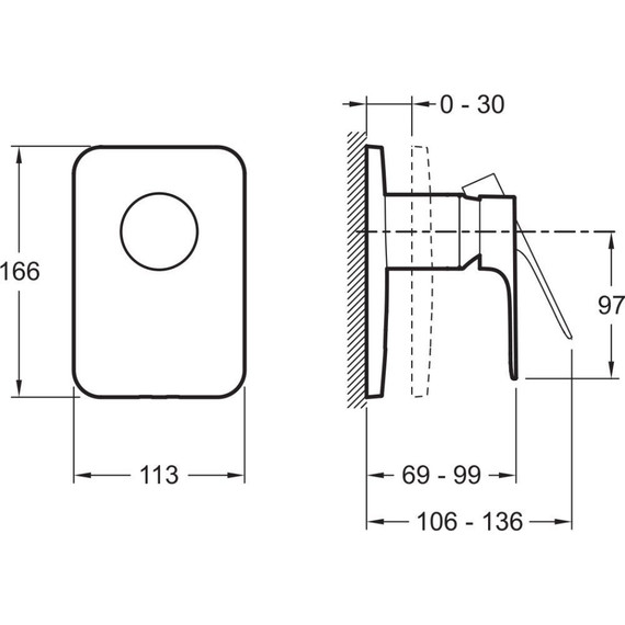 Смеситель для душа Jacob Delafon Aleo+ E98706-CP - фото 2