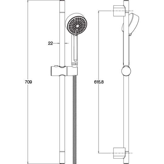 Душевой гарнитур Jacob Delafon Beat E76907RU-CP - фото 2
