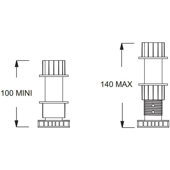 Ножки для душевого поддона Jacob Delafon Flight E62472-00 - фото 2