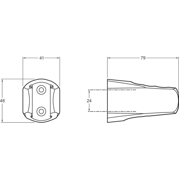 Держатель душевой лейки Jacob Delafon E75075-CP - фото, картинка 2 Держатель душевой лейки Jacob Delafon E75075-CP - фото 2