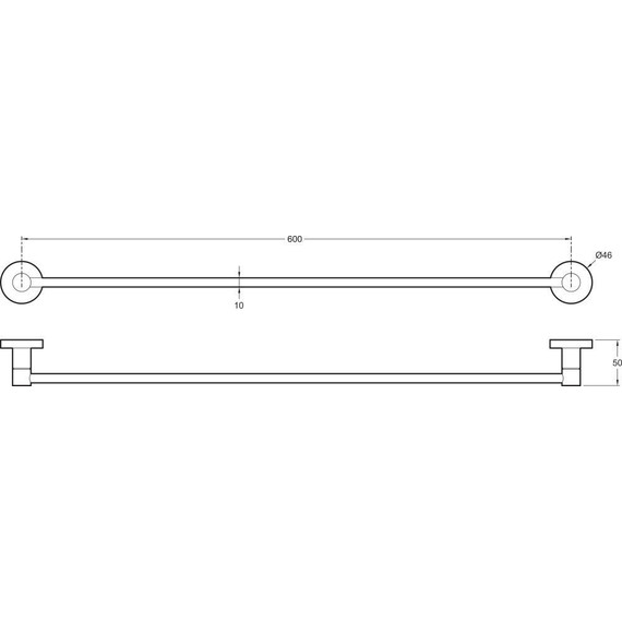 Полотенцедержатель Jacob Delafon Eo 60 см E77828-CP - фото 2