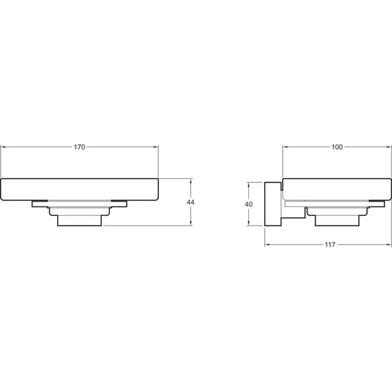 Мыльница Jacob Delafon Eo E77868-CP - фото 2