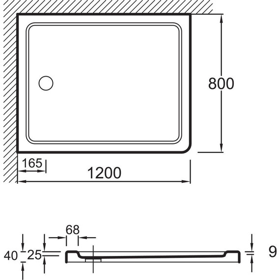 Акриловый поддон Jacob Delafon Flight 120х80 см E62450-00 - фото, картинка 11 Акриловый поддон Jacob Delafon Flight 120х80 см E62450-00 - фото 11
